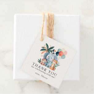 Wild Jungle Theme Birthday Party Favour Tags