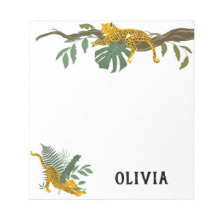 Wild Jungle Tiger Personalised Notepad