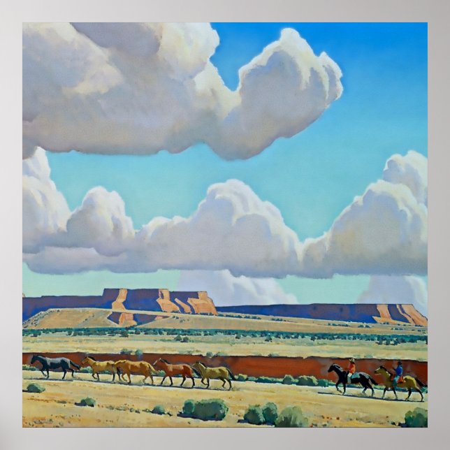 “Wild Land of the Navajo” by Maynard Dixon Poster (Front)
