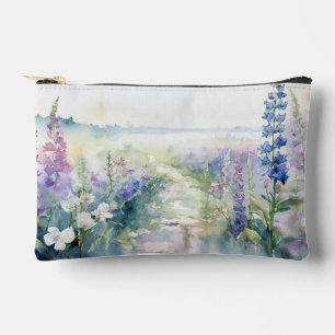 Wild Lavender flowers in watercolour Accessory Pouch