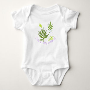 Wild Leaves on a Baby Bodysuit