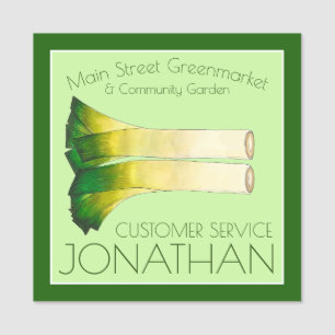 Wild Leeks Garden Vegetable Cooking Food Garden Name Tag