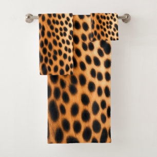 Wild Leopard Energy – Bold Animal Print Fashion Bath Towel Set