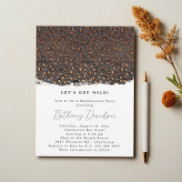 Wild Leopard Print Bridal Shower Invitation