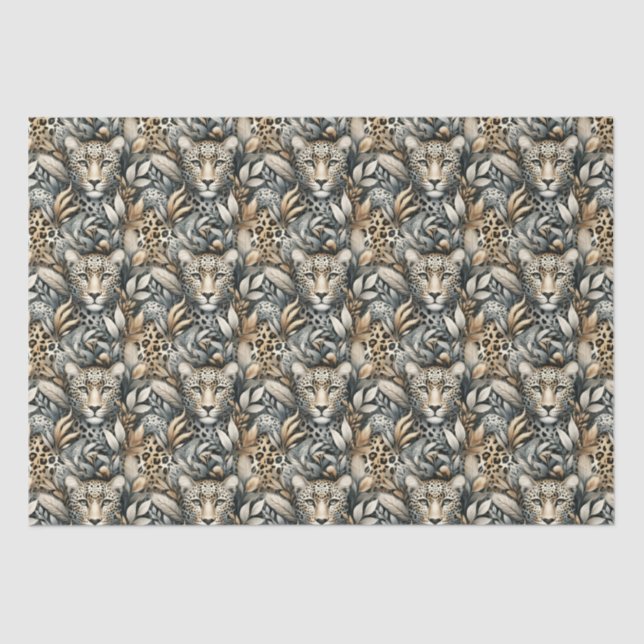 Wild Leopards  Tissue Paper (Front)