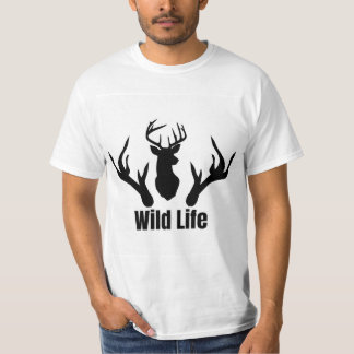 Wild Life deer theme design T-Shirt