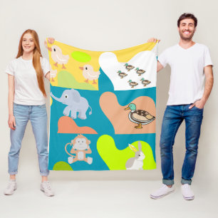 Wild life fleece blanket