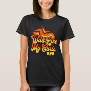 Wild Like My Curls Curly Hair Red  1 T-Shirt