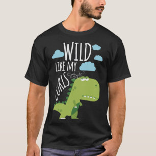 Wild Like My Curls Toddler Cute Dinosaurs Curly Ha T-Shirt