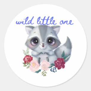 Wild Little One Racoon Sticker