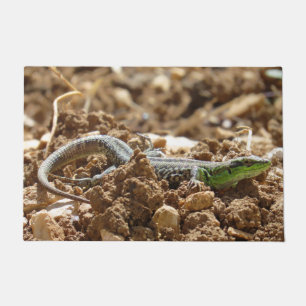 Wild Lizard Nature Photography Rustic  Doormat