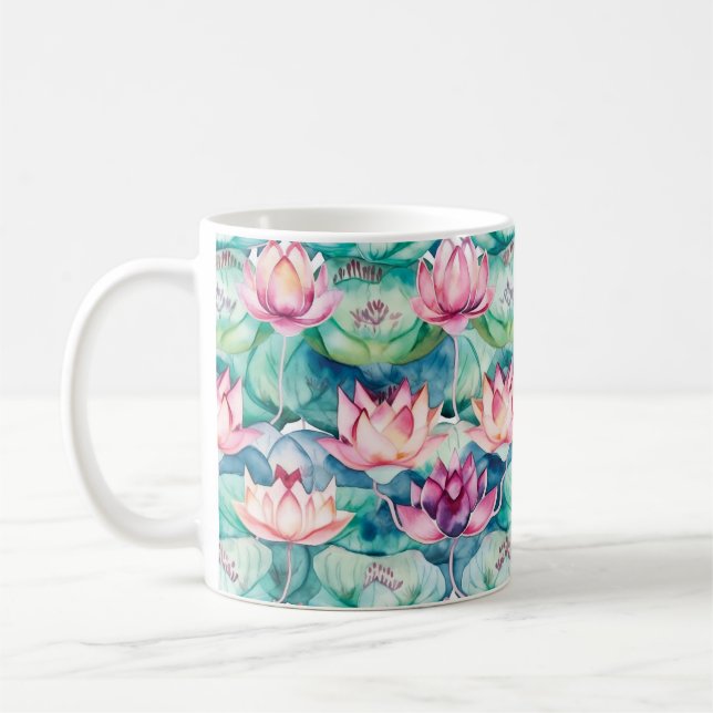 Wild Lotus Coffee Mug (Left)