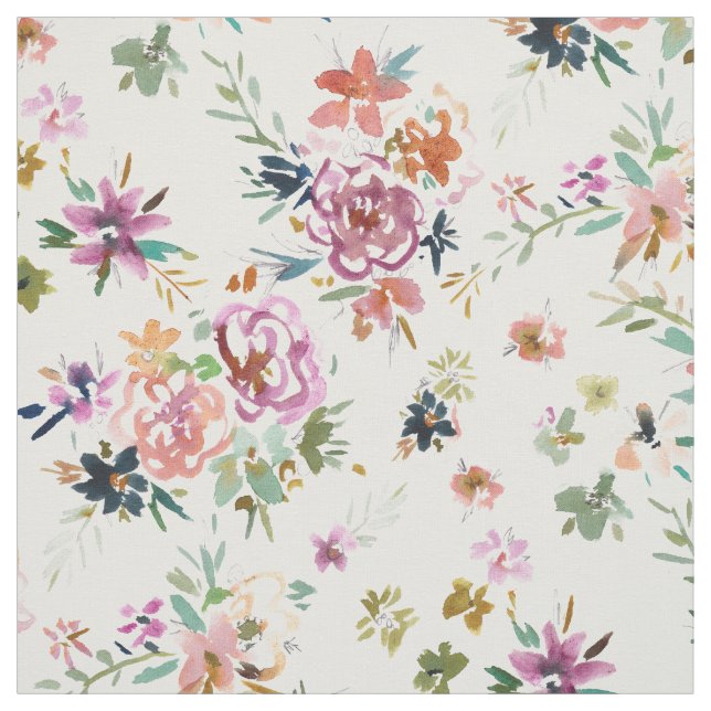 WILD LOVE Feminine Floral Fabric (Swatch)