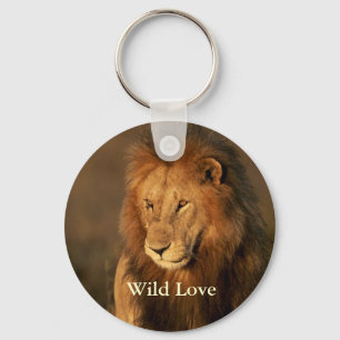 Wild Love Lion Keychain