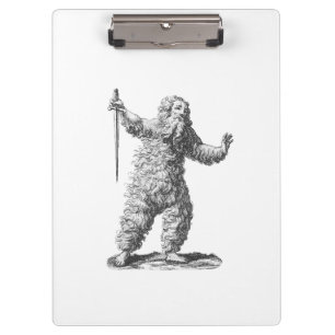 Wild Man - Wildemann - Figure from Mediaeval Clipboard