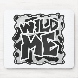 Wild Me Cow Black and White Mouse Mat