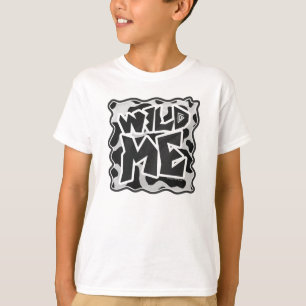Wild Me Cow Black and White T-Shirt