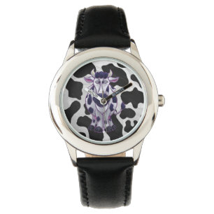 Wild Me Cow Black and White Watch