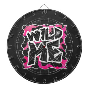 Wild Me Cow Pink and White Dartboard