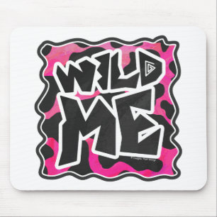 Wild Me Cow Pink and White Mouse Mat