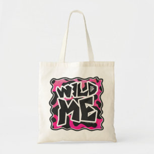 Wild Me Cow Pink and White Tote Bag