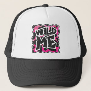 Wild Me Cow Pink and White Trucker Hat