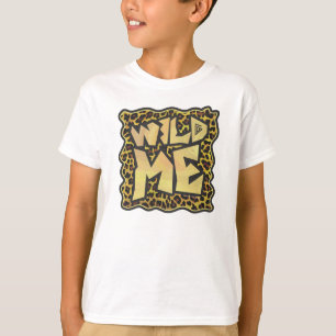 Wild Me Leopard Brown and Yellow Print T-Shirt