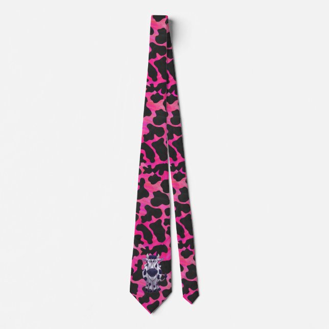 Wild Me Tiger Black and Pink Tie (Front)