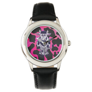 Wild Me Tiger Black and Pink Watch
