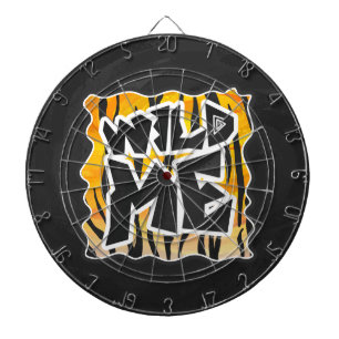 Wild Me Tiger Orange and Black Dartboard