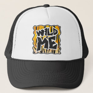 Wild Me Tiger Orange and Black Trucker Hat