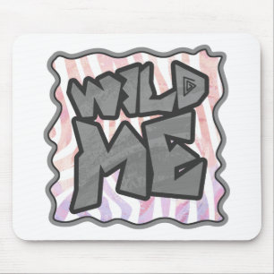 Wild Me Zebra Pink and White Mouse Mat