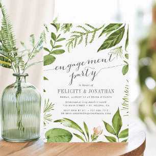 Wild Meadow Engagement Party Invitation