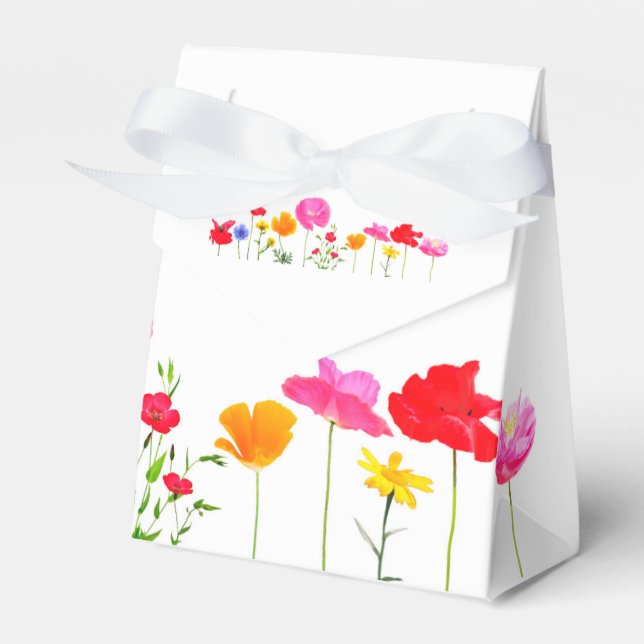wild meadow flowers favour box (Front Side)