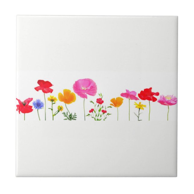 wild meadow flowers tile (Front)