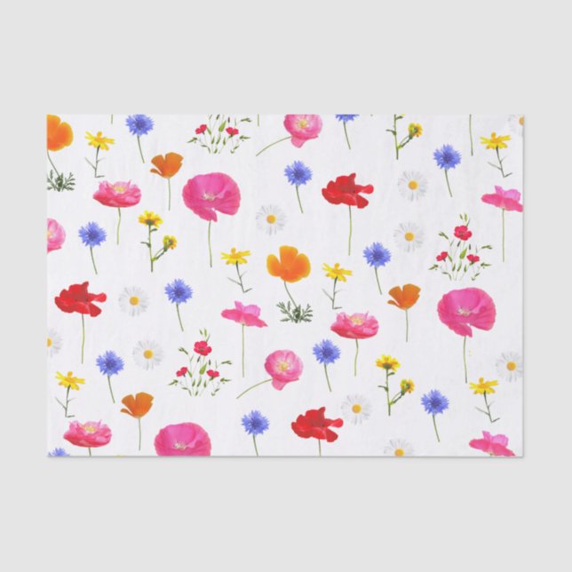 wild meadow flowers tissue paper (Front)