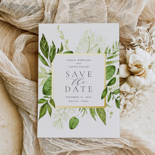 Wild Meadow Foil Save the Date Card (Creator Uploaded)
