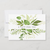 Wild Meadow | Green Botanical Gift Certificate (Front)