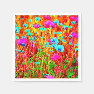Wild Meadow in Bloom Pop Art Napkin