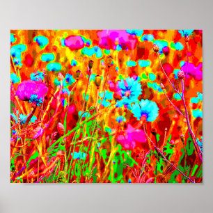 Wild Meadow in Bloom Pop Art Poster