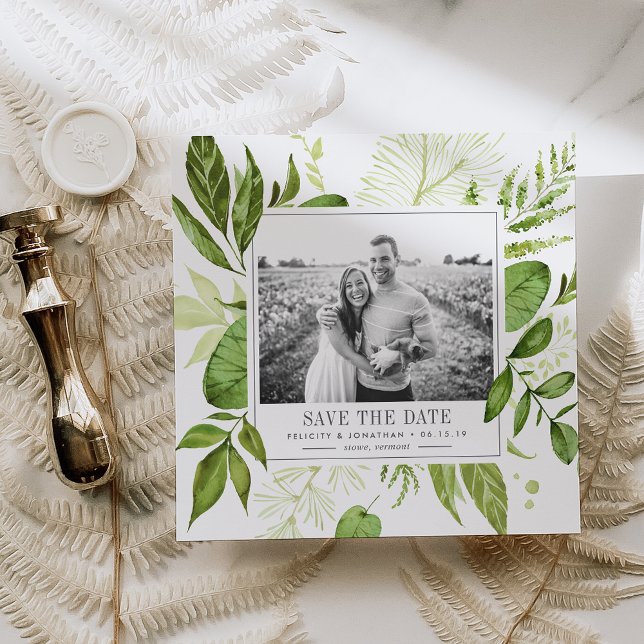 Wild Meadow Photo Save the Date Card (Creator Uploaded)