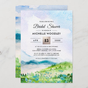 Wild Meadow   Spring Mountains Bridal Shower  Invitation