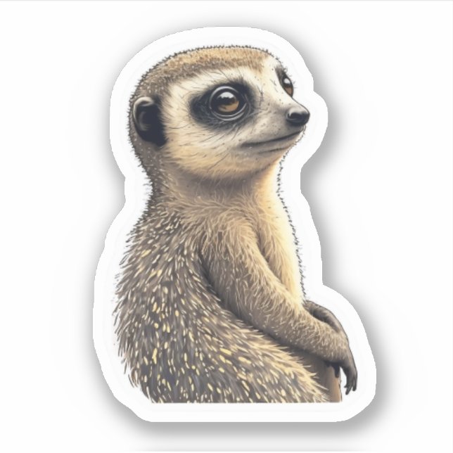 Wild Meerkat Sticker (Front)