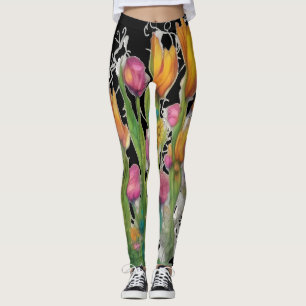 Wild modern floral Leggings