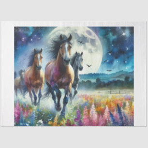 Wild Moon Horses Tissue Paper