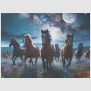 Wild Moon Horses Tissue Paper