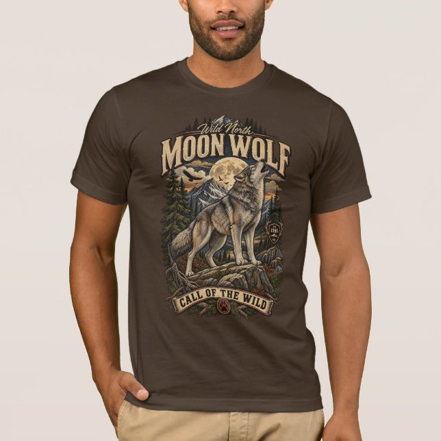 WILD MOON WOLF T-Shirt (Front)