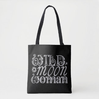 Wild Moon Woman Tote Bag