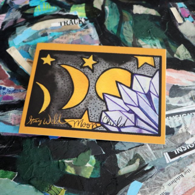 Wild MoonChild Moon Phases                         Postcard (Creator Uploaded)