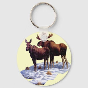 Wild Moose Key Chain